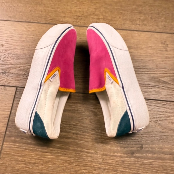 Vans Classic Slip-On Platform Shoes Colorblock Multi Pink, Size 5.5 Women's - Picture 7 of 10